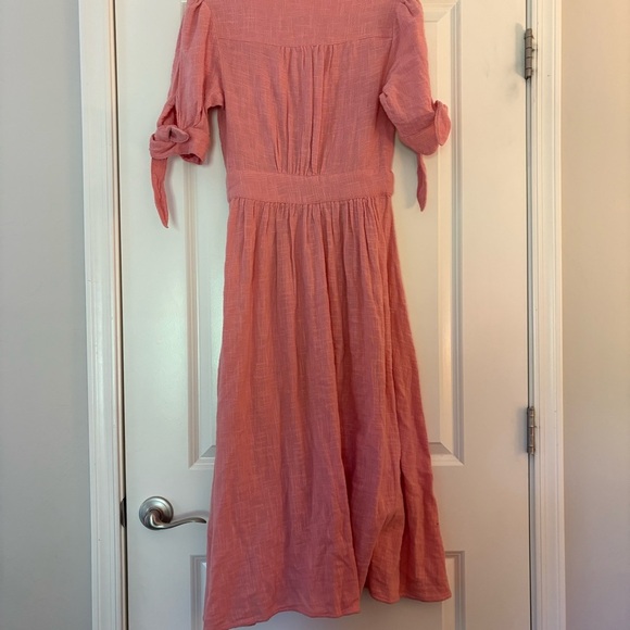 Free People Women’s Love of My Life Cotton Gauze Prairie Festival Pink Dress - Picture 10 of 13